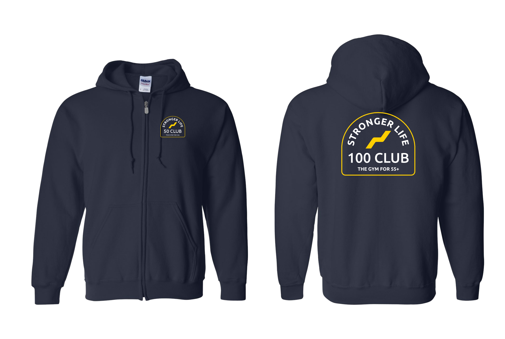 100 Club Zip Up Hoodie