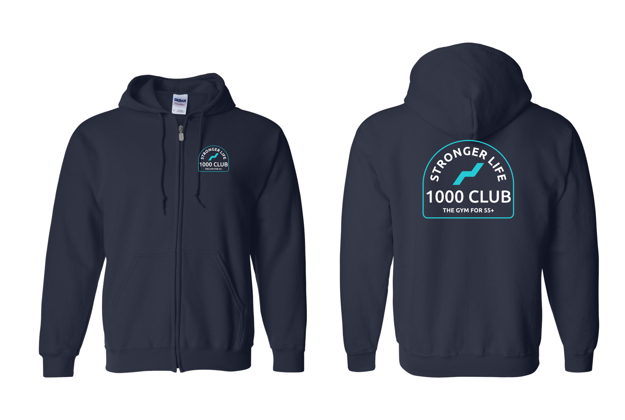 1000 Club Zip Up Hoodie